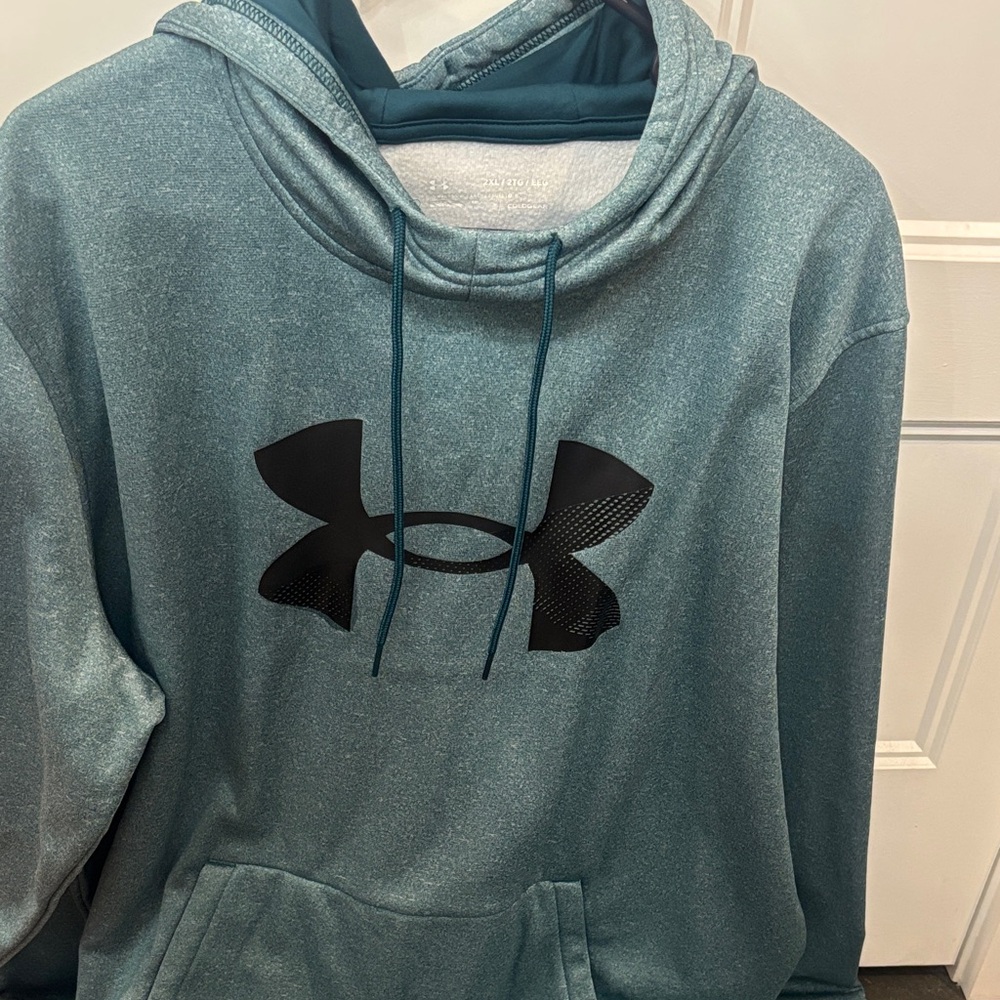 Under Armour Teal Hoodie with Subtle Logo